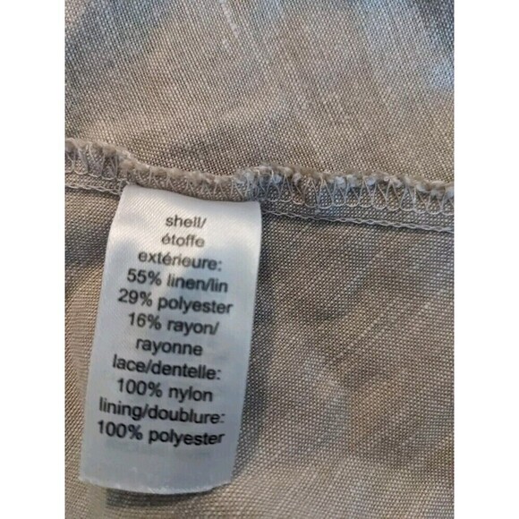 Maurices Jacket Womens Size Small Linen Blend Floral Lace - Picture 7 of 10